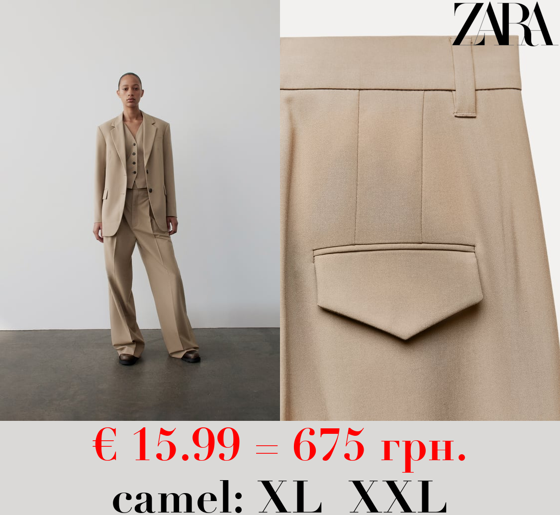 ZW COLLECTION DARTED TROUSERS