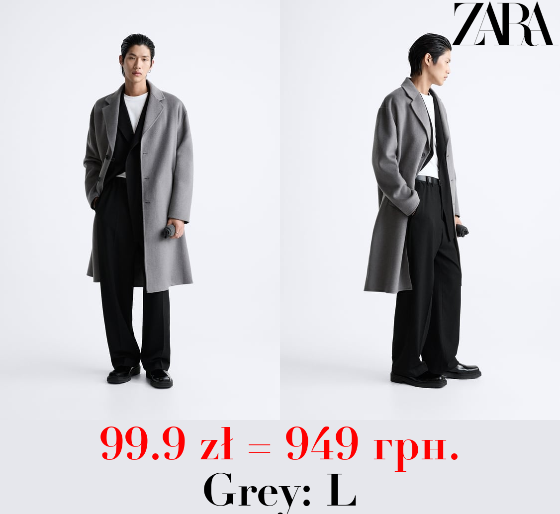 WOOL BLEND DOUBLE-FACED COAT