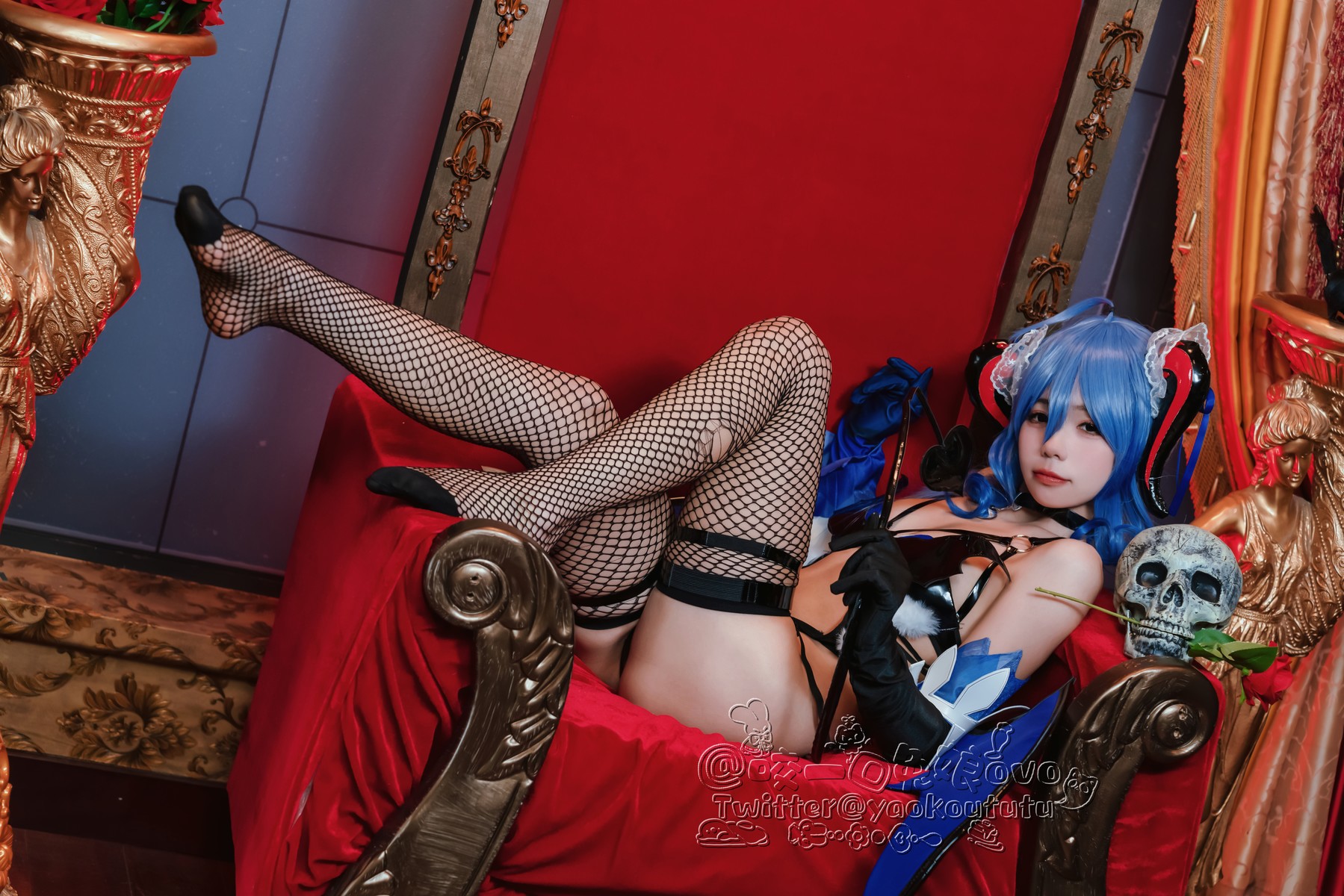 Cosplay 黏黏团子兔 甘雨魅魔 34