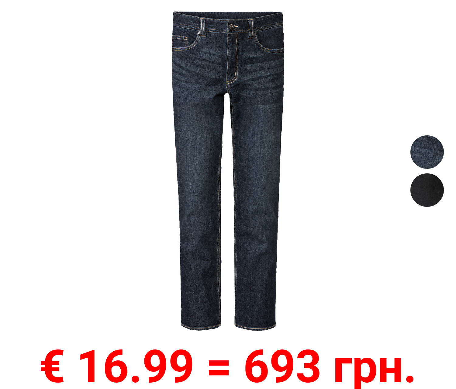 LIVERGY® Herren Thermojeans, Straight Fit, normale Leibhöhe