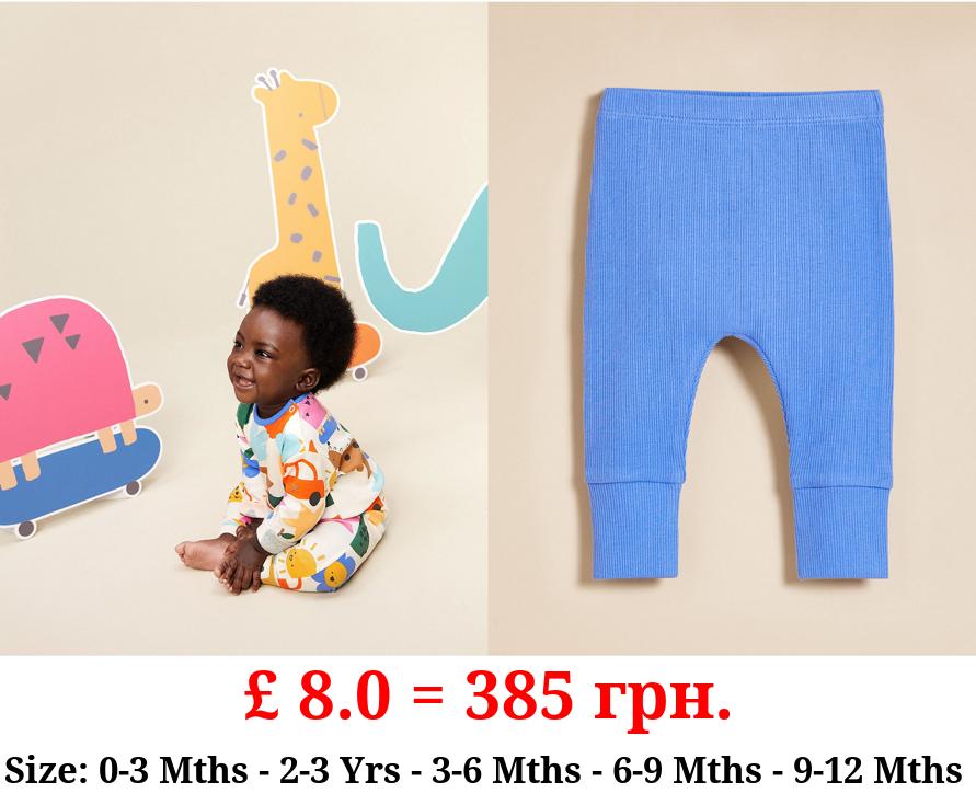 Little Angels Bright Ribbed Leggings 3 Pack
