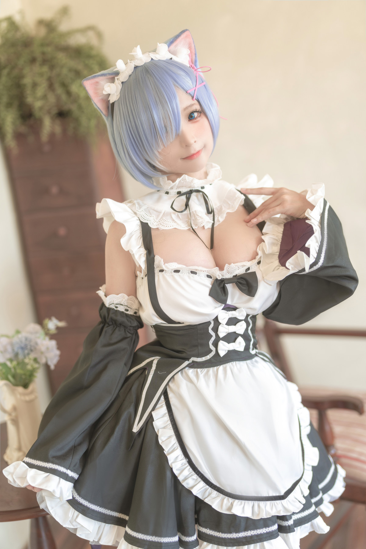 蠢沫沫 Cosplay 雷姆 9