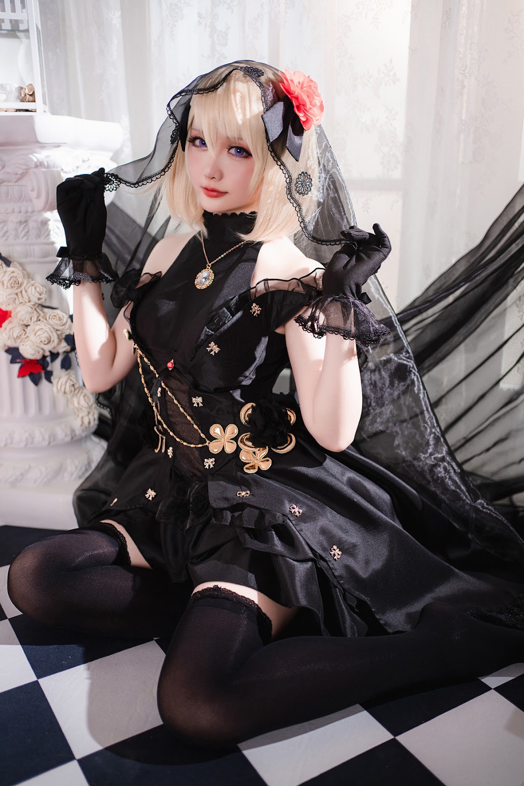 Cosplay 星之迟迟Hoshilily Z23婚纱 19