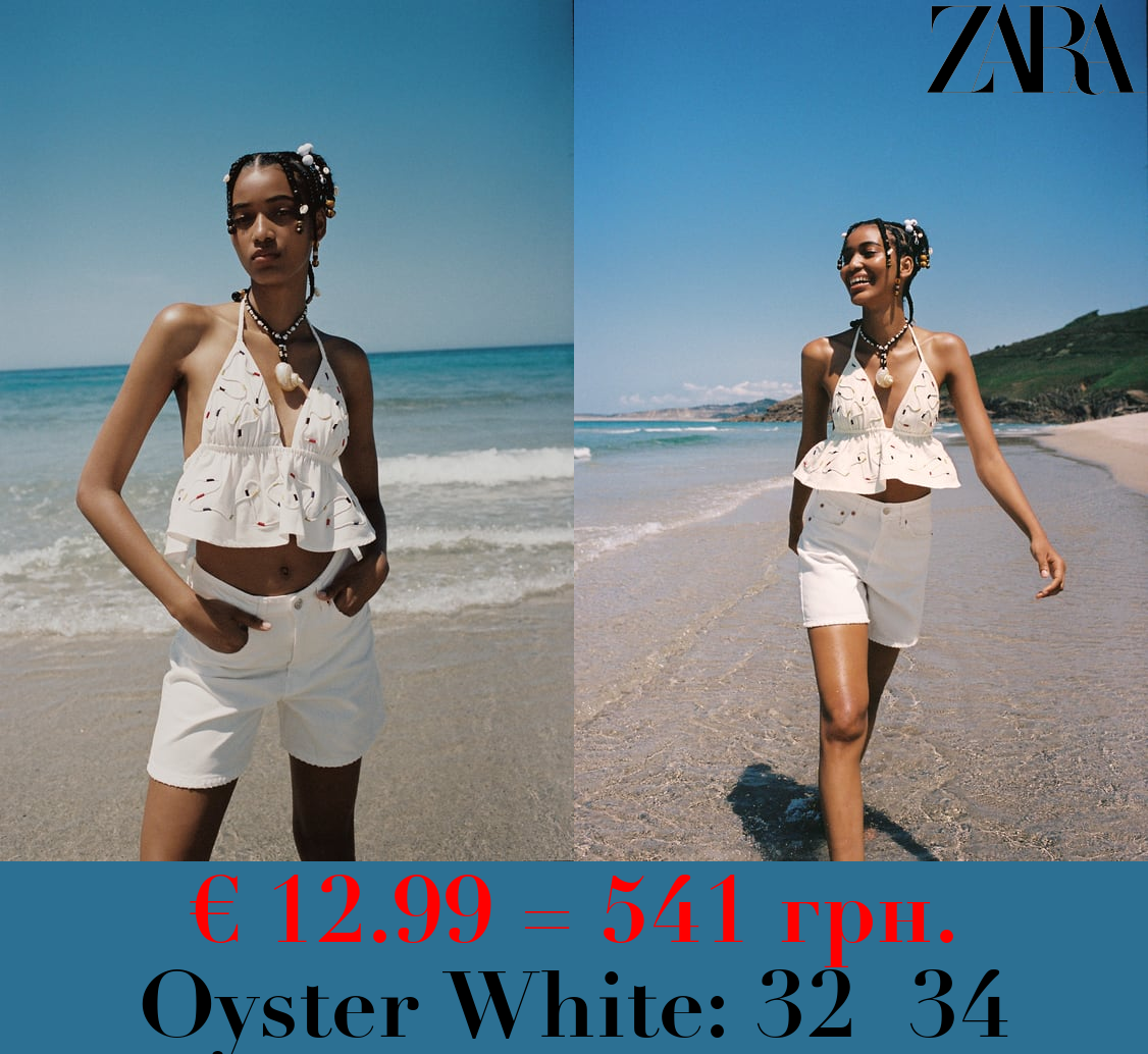 TRF REGULAR FIT MID-RISE BERMUDA SHORTS