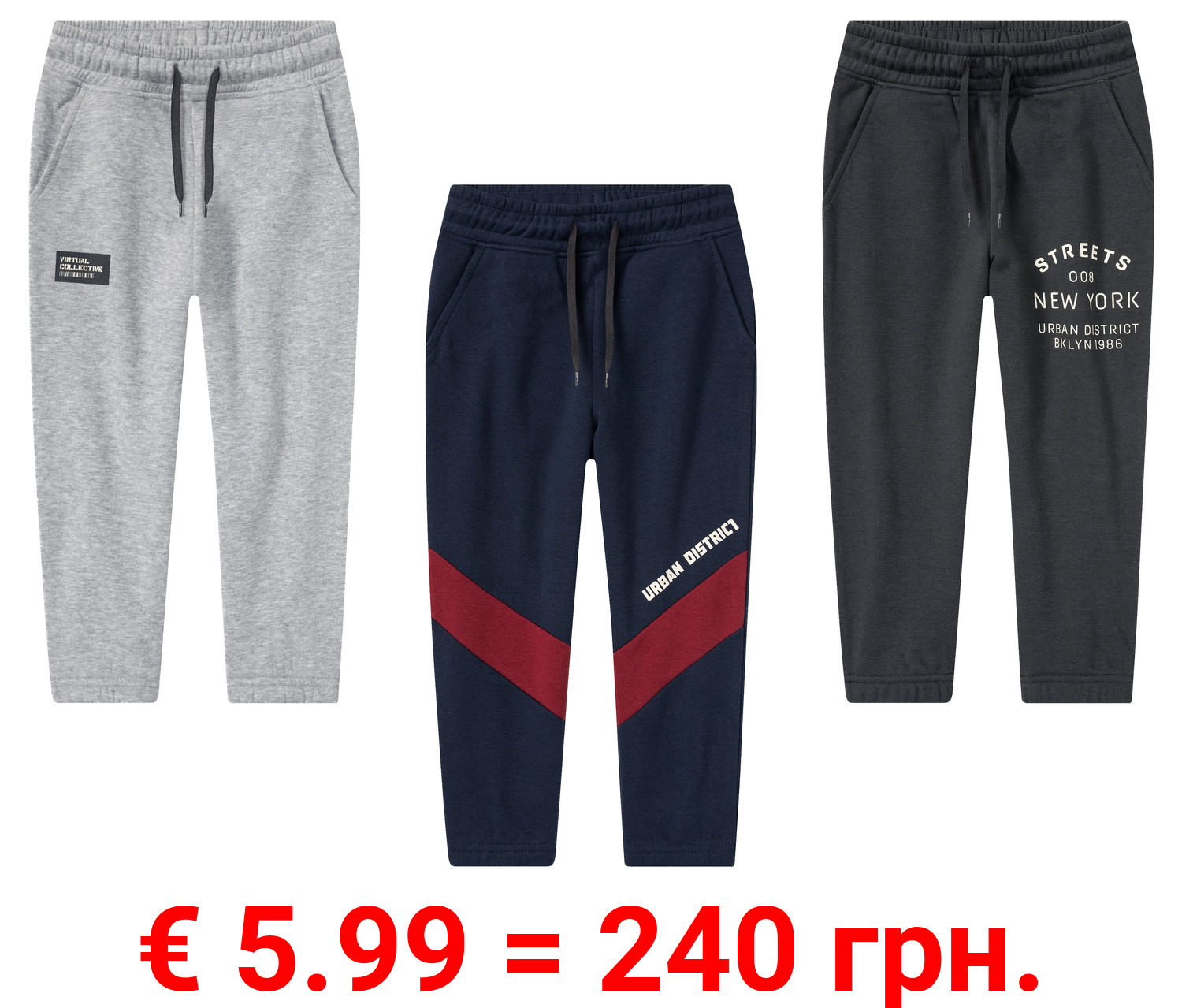 lupilu® Kleinkinder Sweathose mit Baumwolle