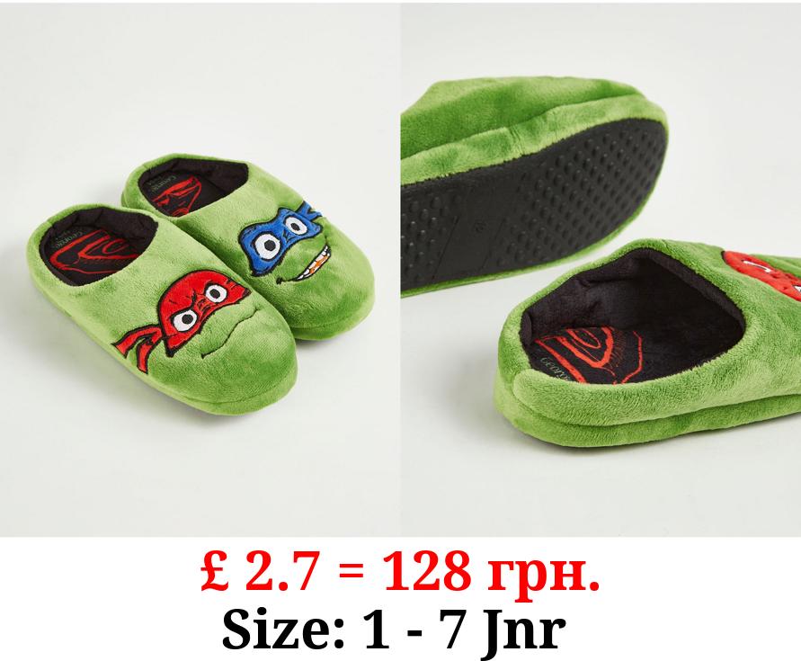 Teenage Mutant Ninja Turtles Green Slippers