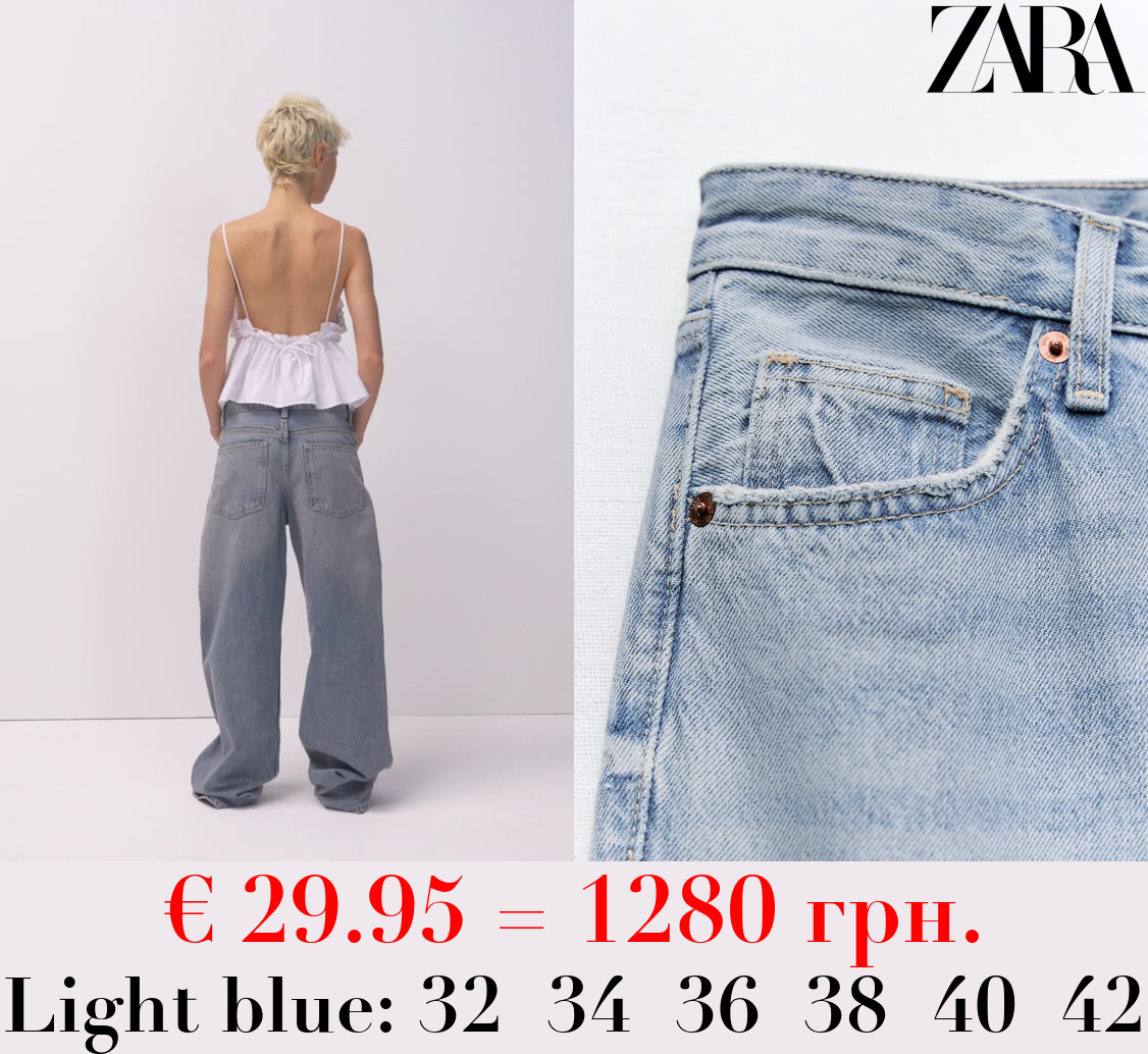 TRF WIDE-LEG MID-RISE FULL LENGTH JEANS