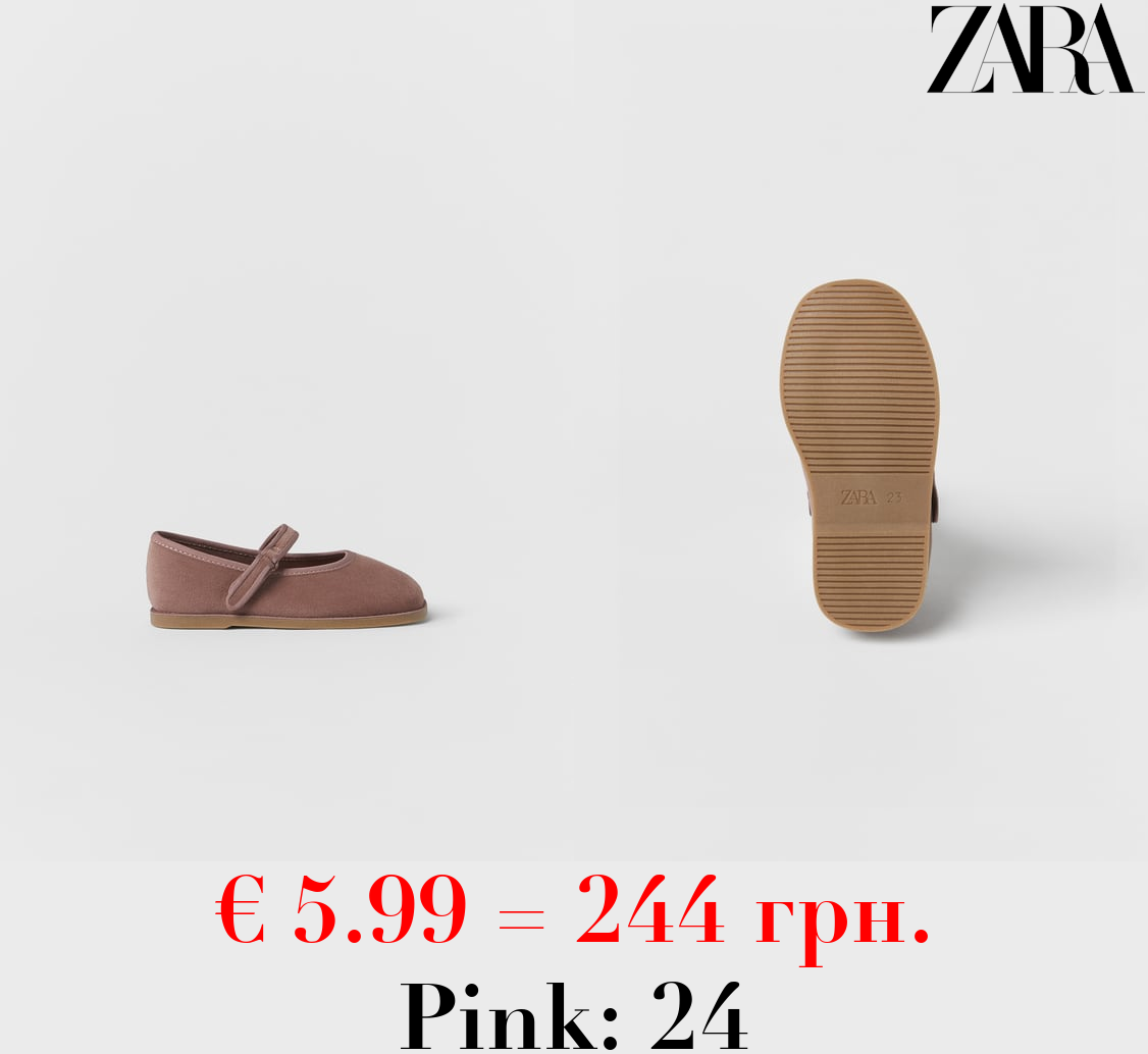 BABY/ VELVET BALLET FLATS