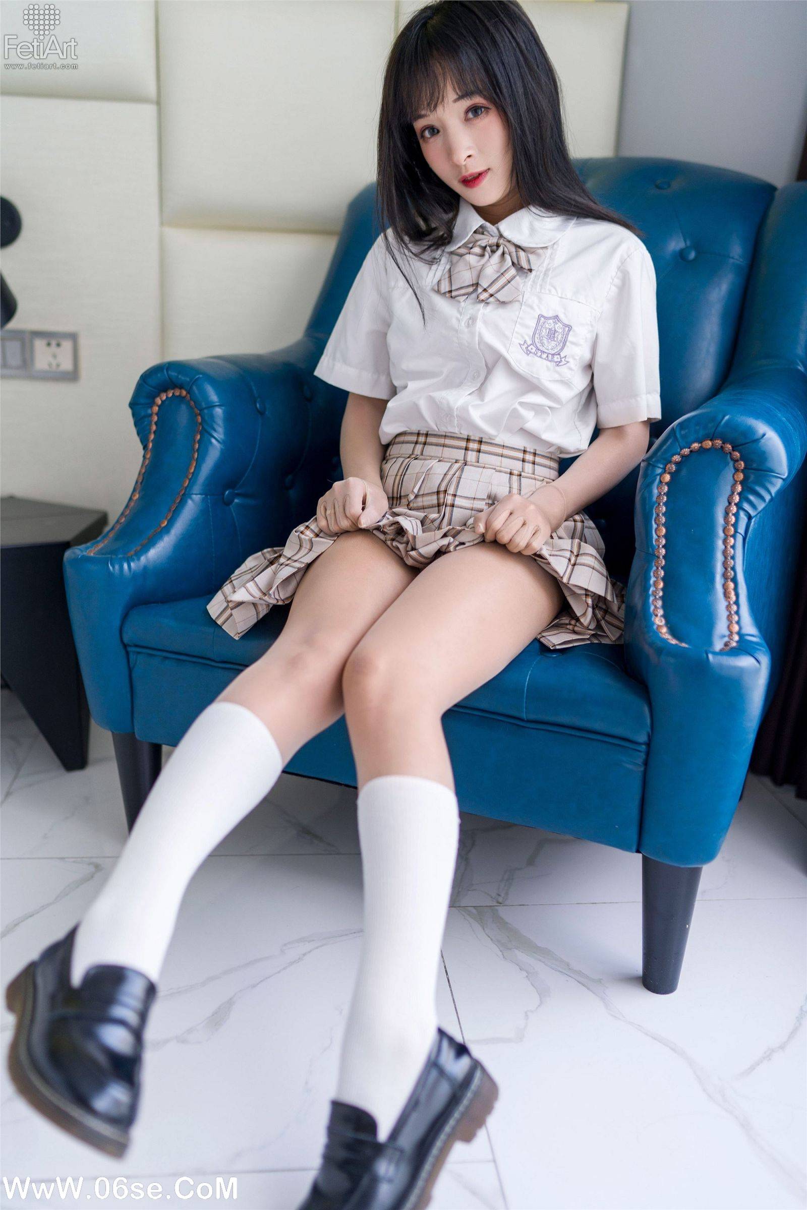 图片[63]-[FetiArt尚物集] NO.00063 Lively School Girl-六色网