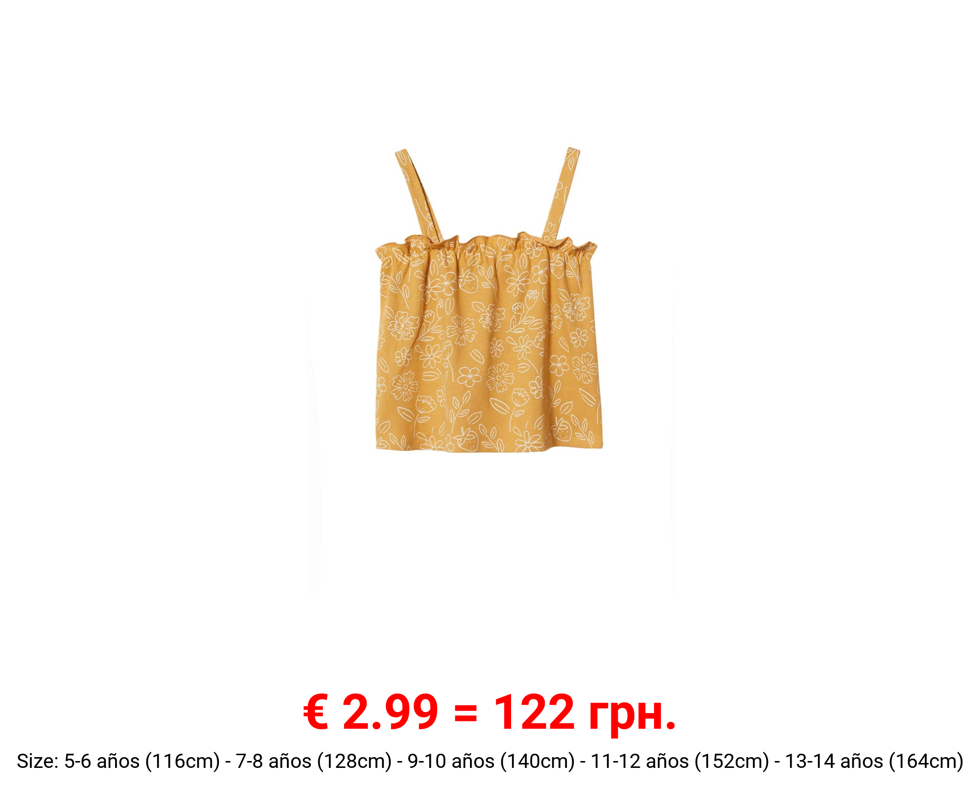 Top algodón volante