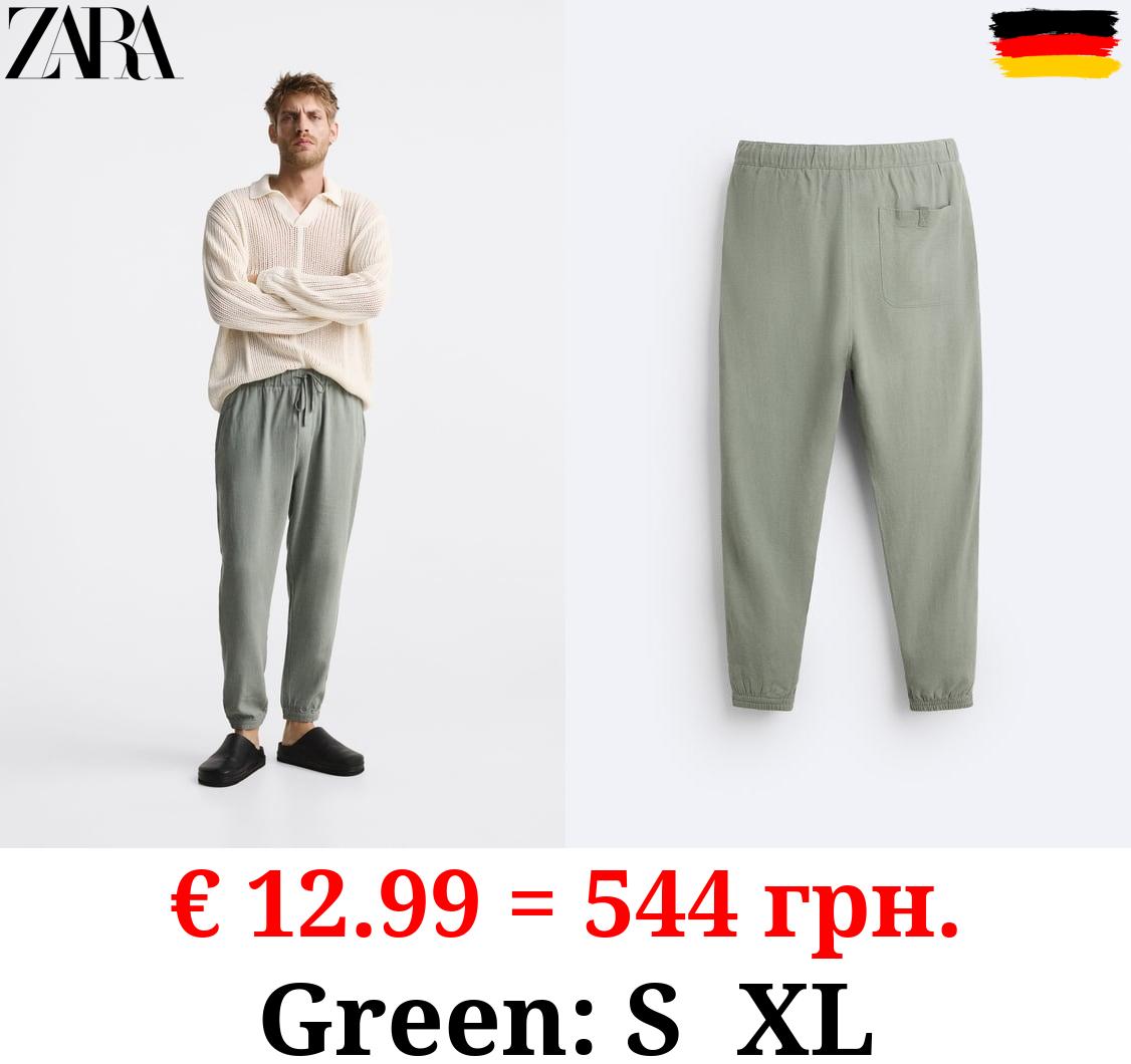 VISCOSE - LINEN TROUSERS