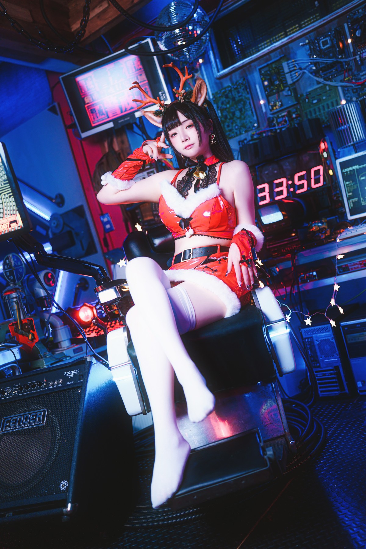Cosplay 落落Raku Dear Deer ☆ 3