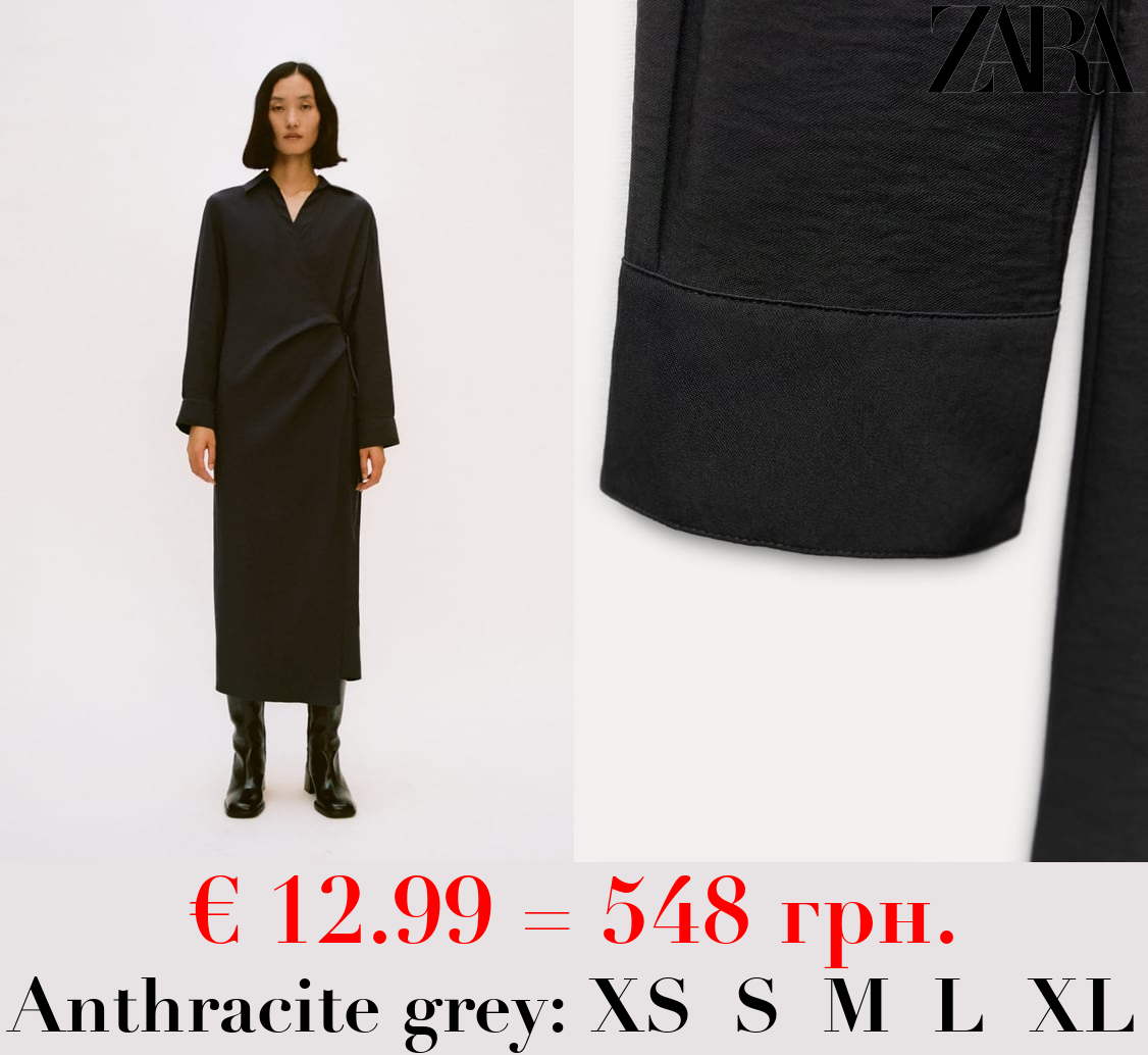 ZW COLLECTION WRAP SHIRT DRESS