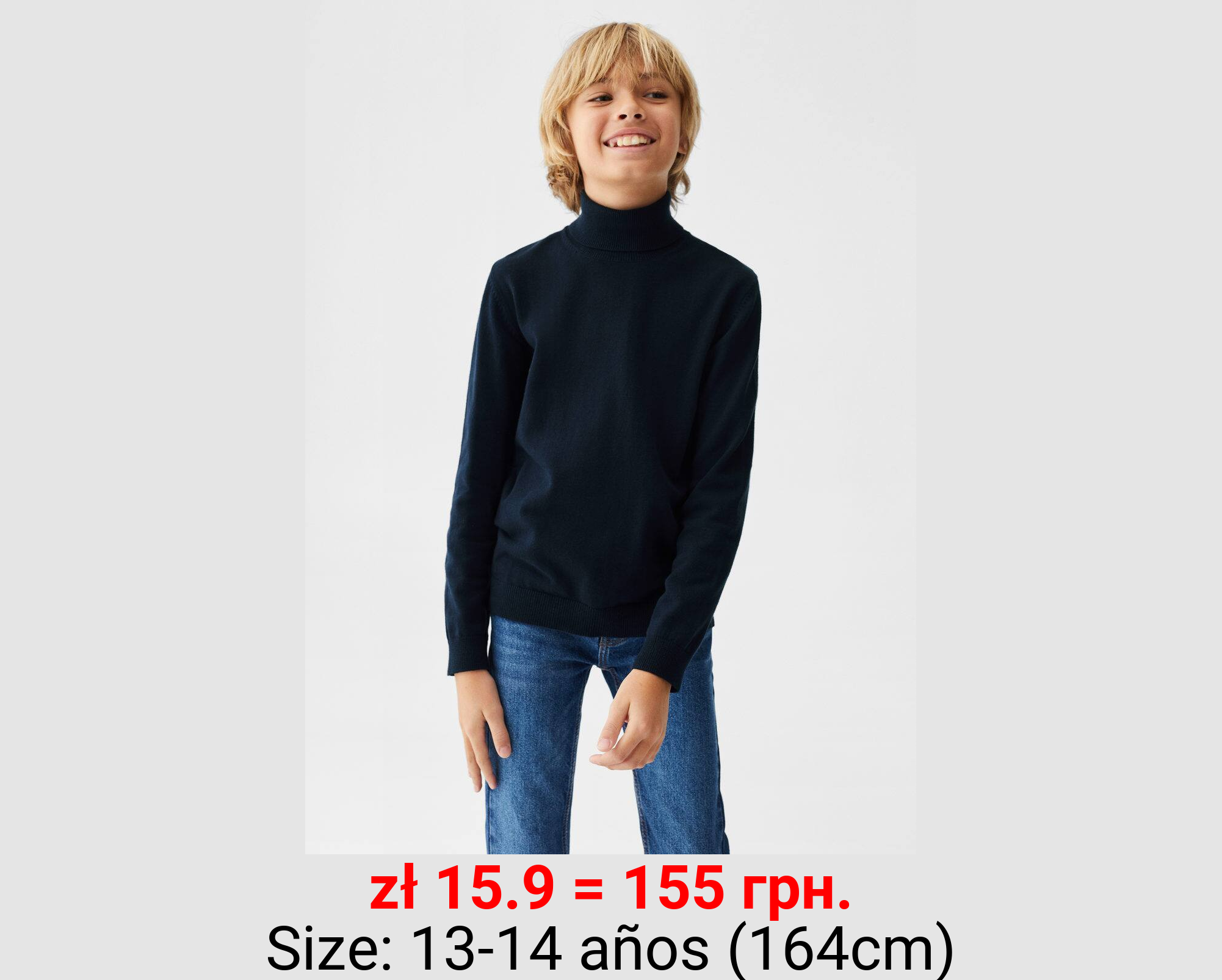 Jersey punto cuello vuelto