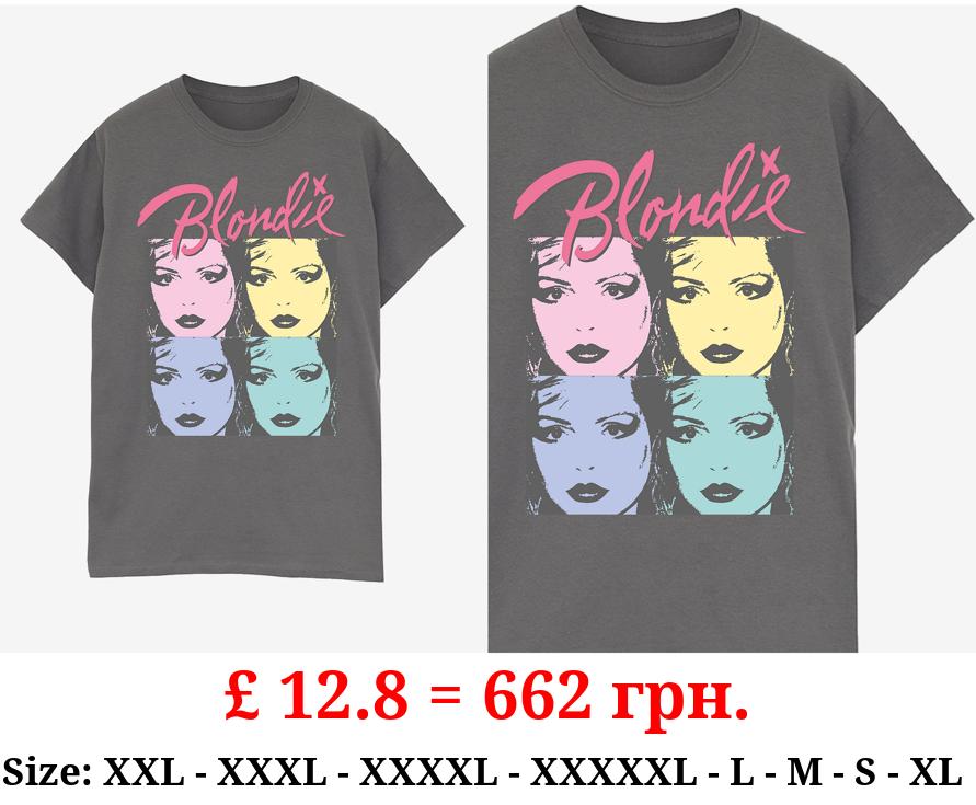 NW2 Blondie Faces Charcoal Printed Boyfriend Fit T-Shirt