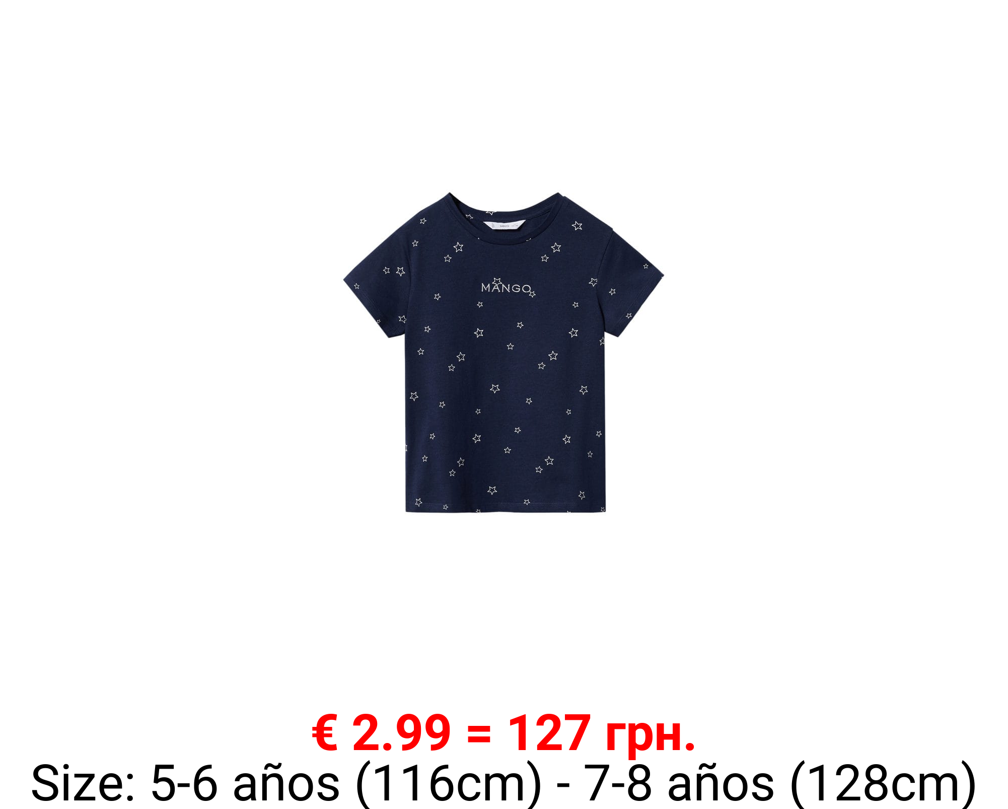 Camiseta estampada logo bordado