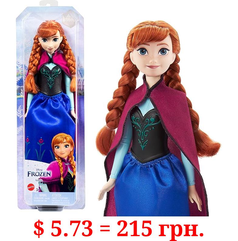 Mattel Disney Princess Dolls, Anna Posable Fashion Doll with Signature Clothing and Accessories, Mattel Disney's Frozen Movie Toys