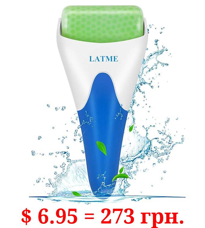 LATME Ice Roller for Face Eyes,Womens Gifts,Face Massager Roller Puffiness Migraine Pain Relief and Minor Injury (Green)