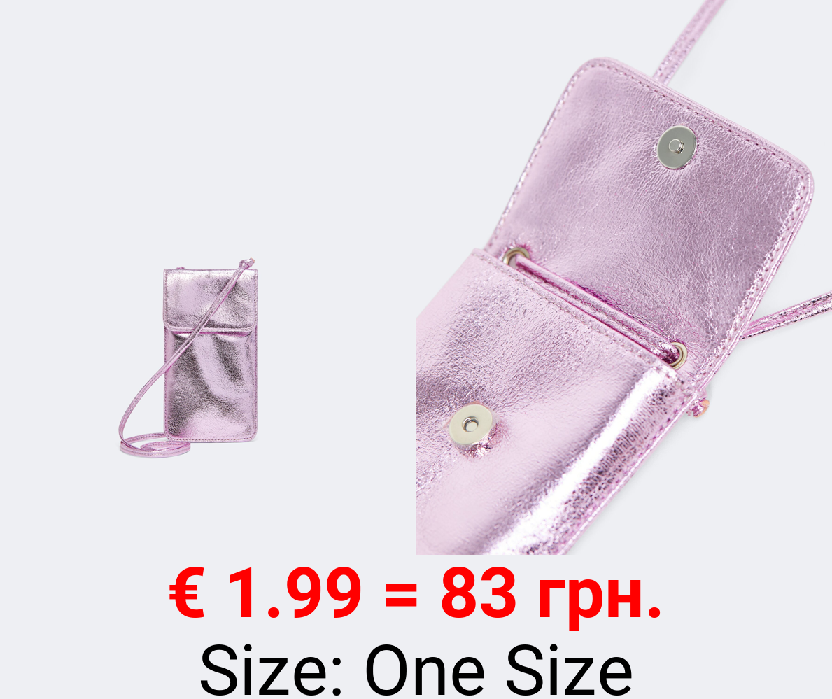 Metallic mobile phone bag