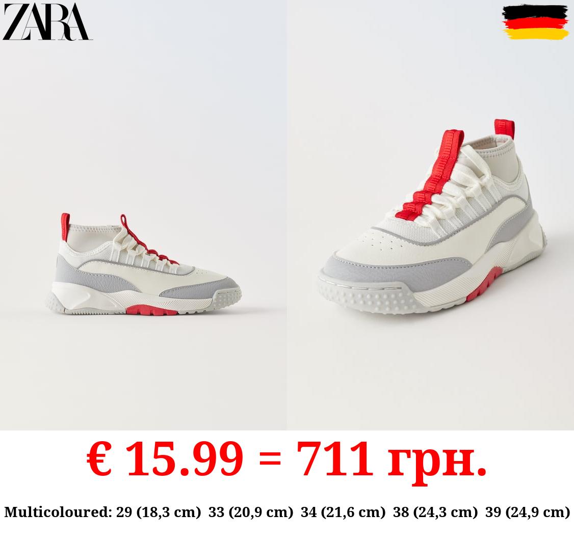 MULTI-PIECE HIGH TOP SNEAKERS