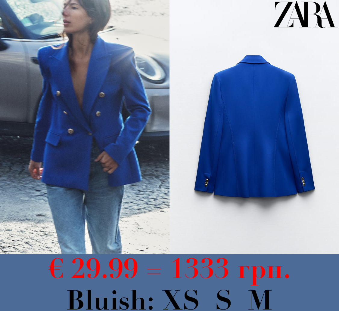 TAILORED DOUBLE-BREASTED BLAZER