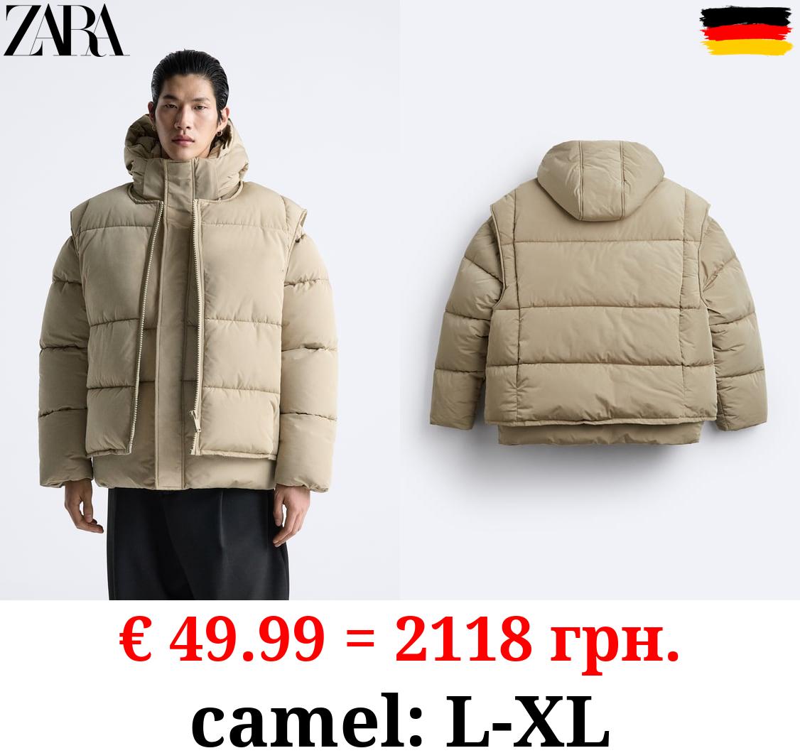 PUFFER JACKET WITH DETACHABLE GILET