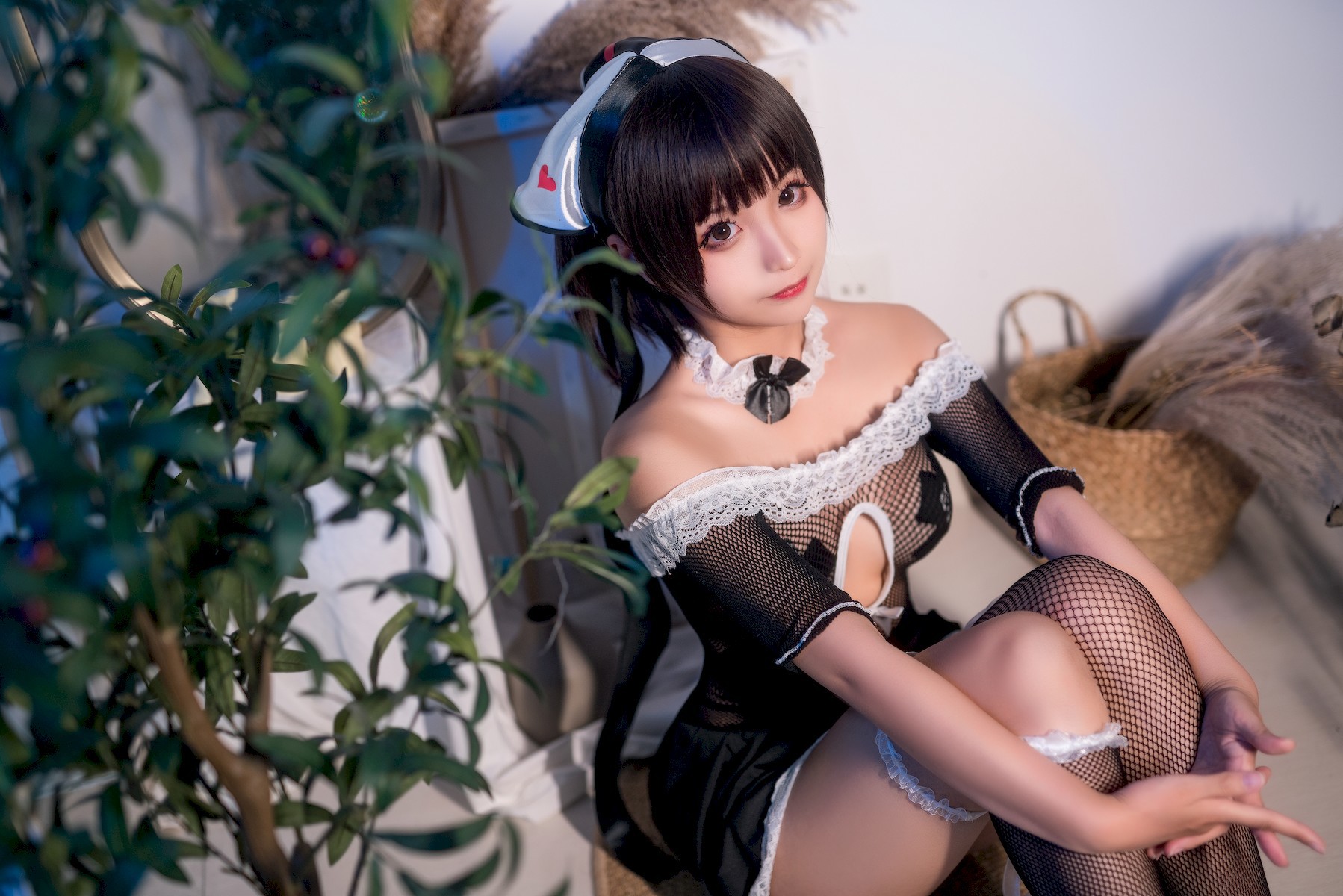 Cosplay 蠢沫沫 Chunmomo 黑白女仆 29