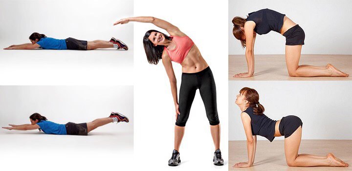 Уменьшить поясницу. Упражнения на спину и бока. Упражнения для похудения спины и боков. Упражнения на бока и спину для женщин. Упражнения для убирания жира со спины.