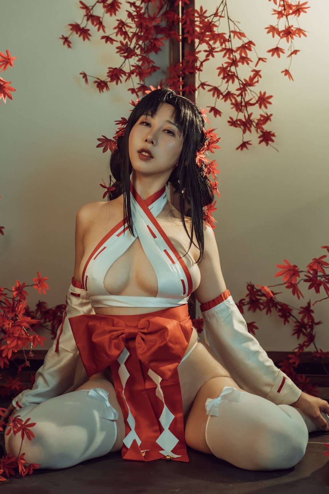 云溪溪 写真更新 奶桃巫女 23
