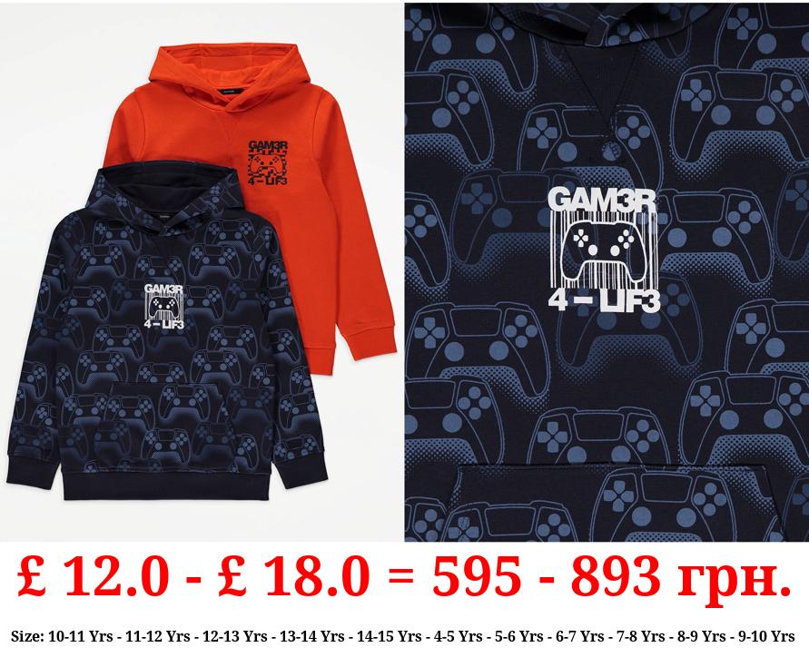 Gamer 4 Life Graphic Hoodies 2 Pack