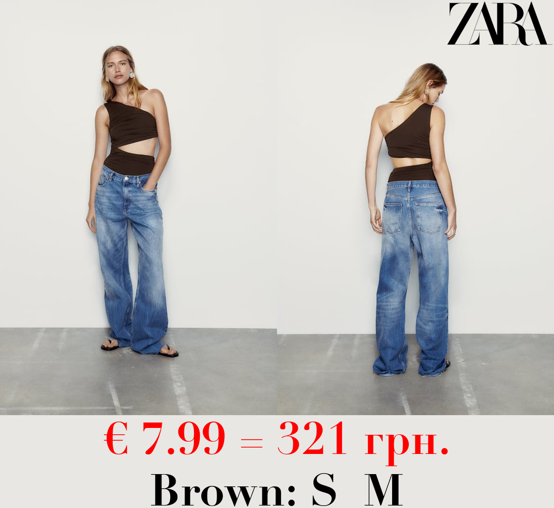 ASYMMETRIC CUT-OUT BODYSUIT