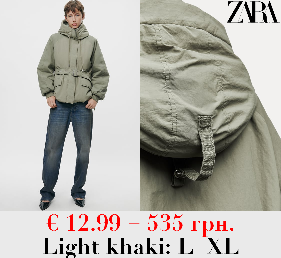 ZW COLLECTION CONTRAST PADDED JACKET