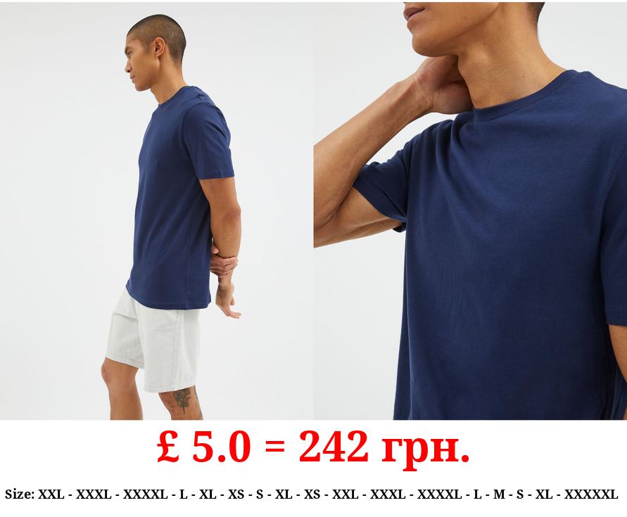 Navy Plain T-Shirt