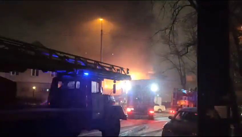 Пожар в административном здании ж/д вокзала Хабаровск 1