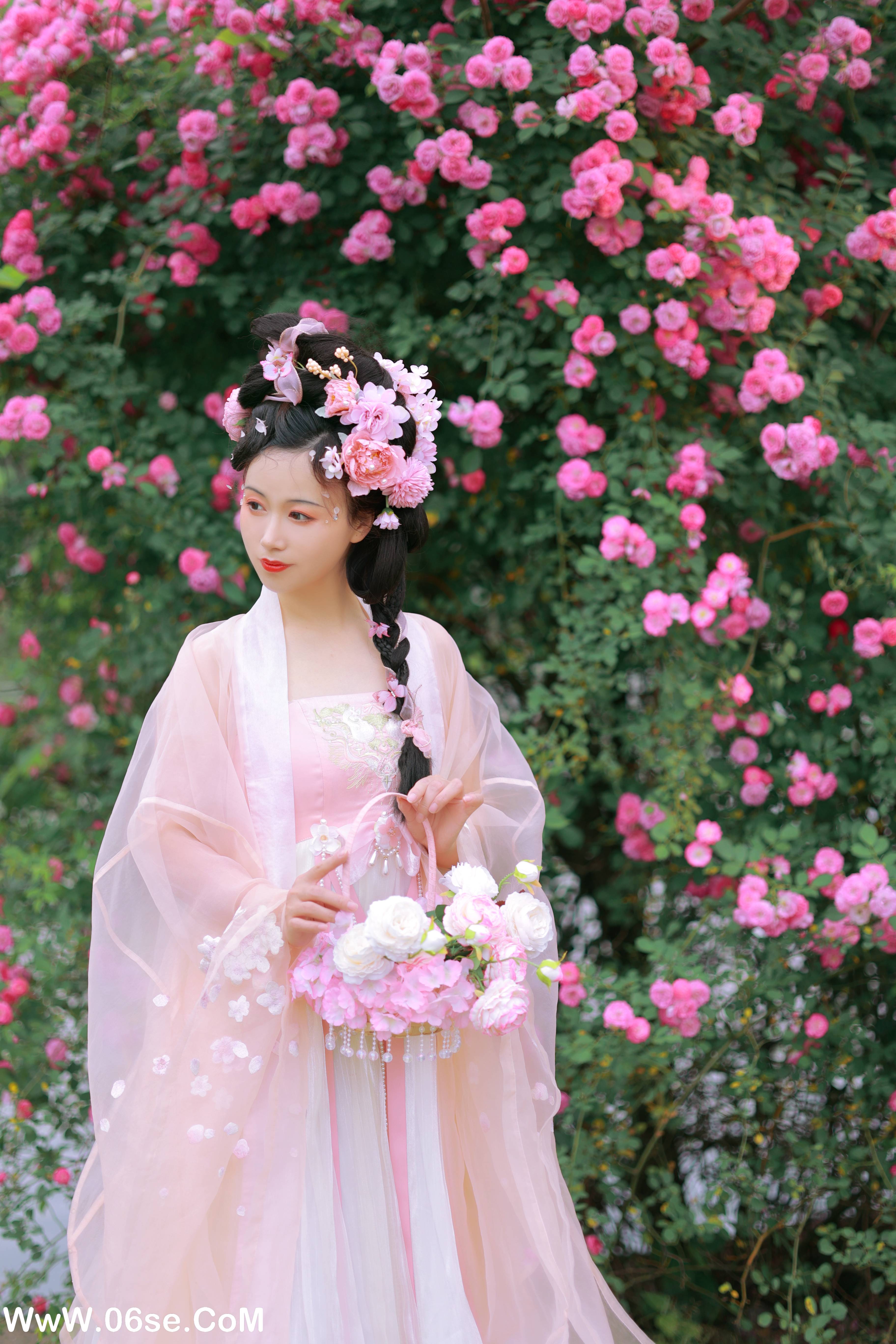 图片[4]-[YITUYU艺图语]2022.06.18 蔷薇花神 笑笑[35P-303.54MB]-六色网