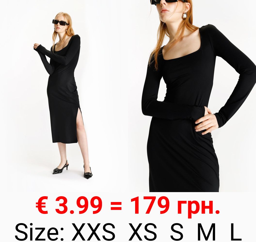 Polyamide long sleeve dress