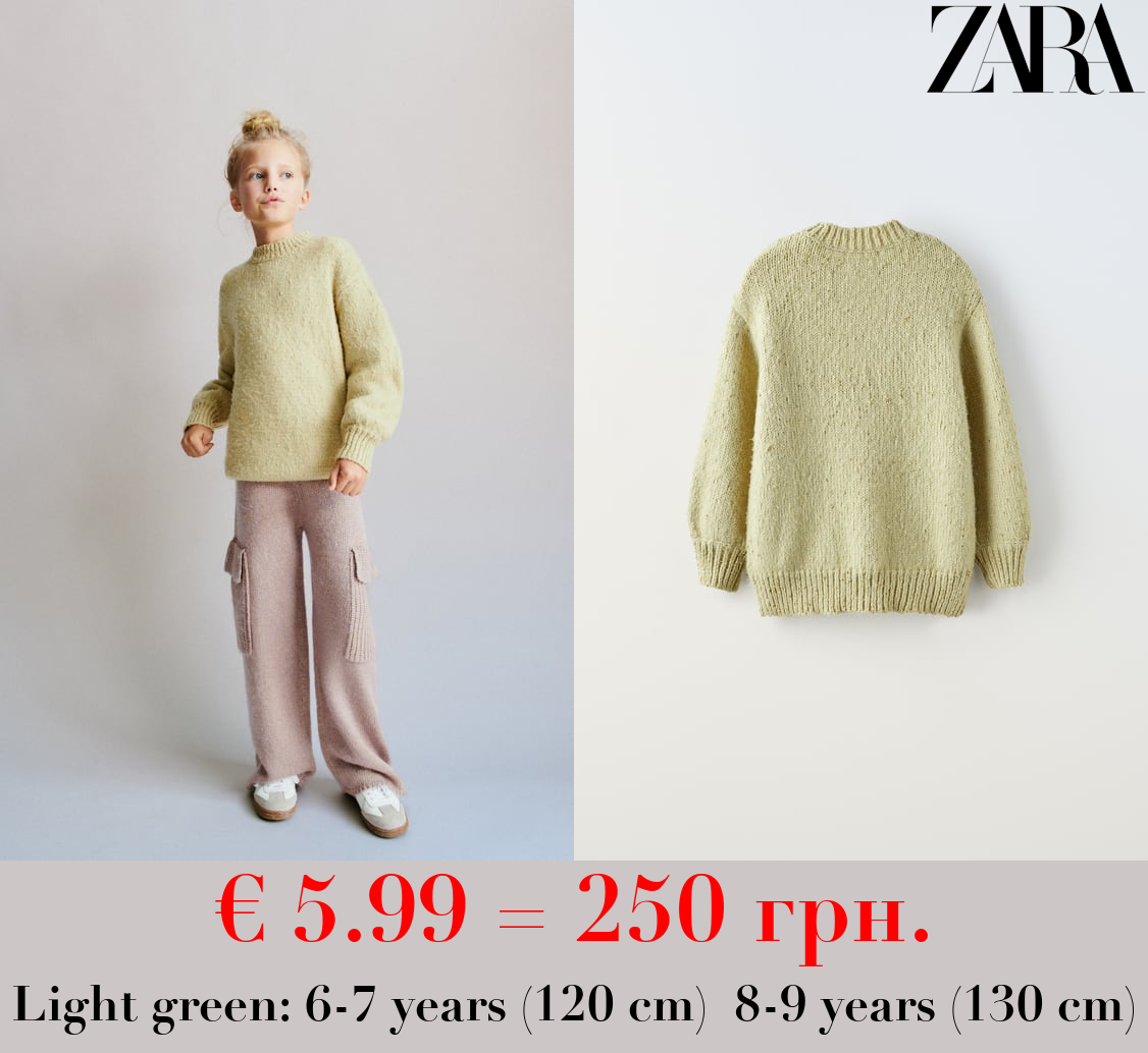 KNICKERBOCKER YARN EFFECT KNIT DRESS