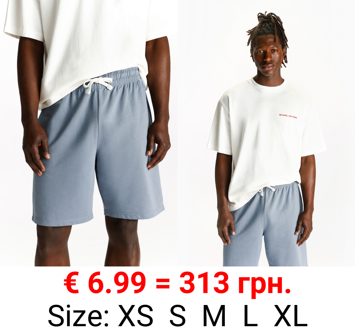 Basic plush Bermuda shorts