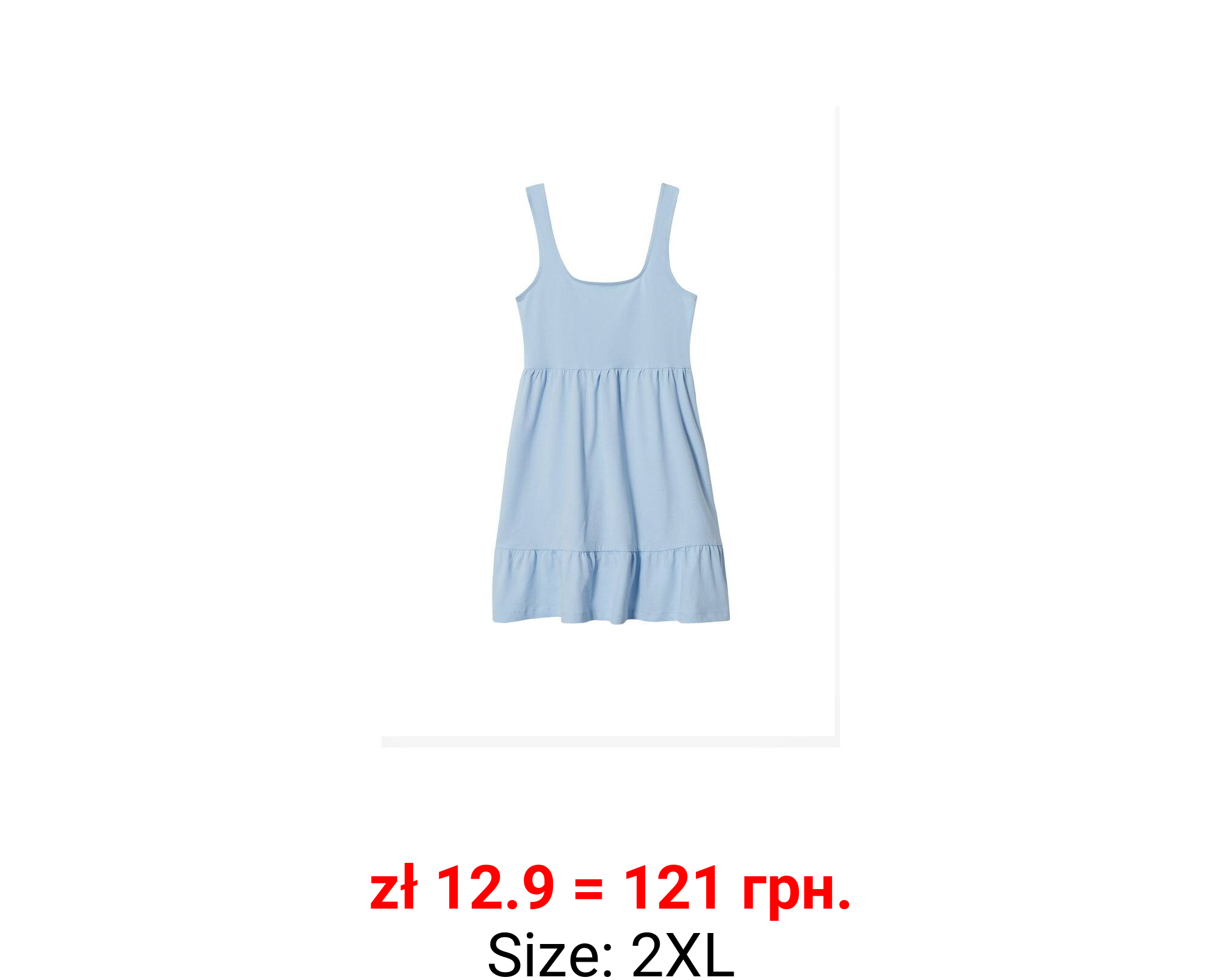 Vestido algodón volantes