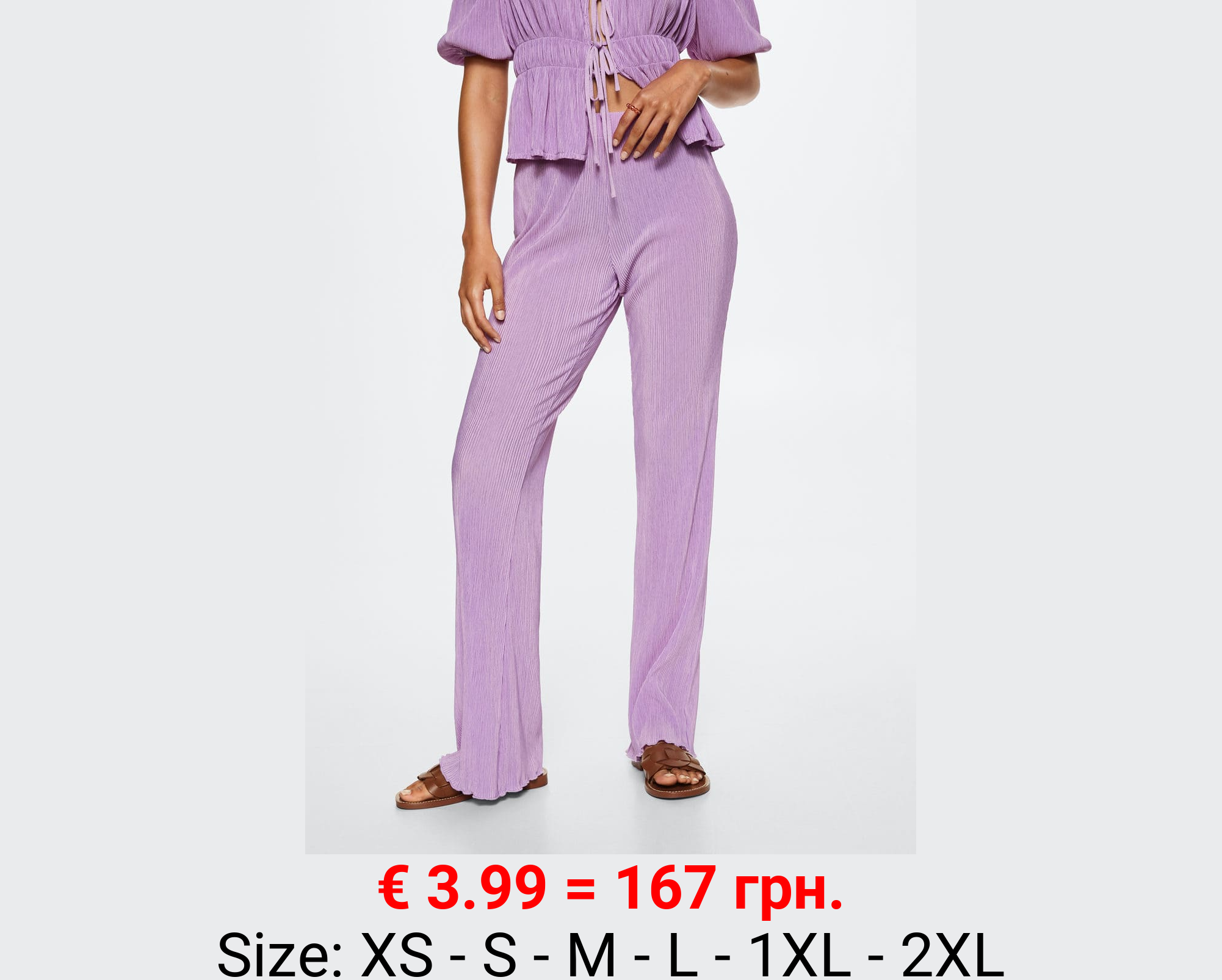 Pantalón plisado
