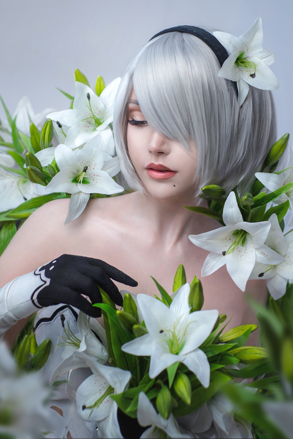 Cosplay Sayathefox 白毛狐狸 浴室诱惑 25