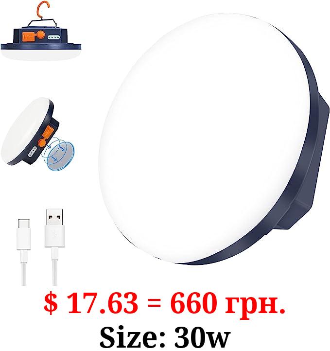 IODOO 10000mAh 4000LM Flashlight Portable LED Camping Lantern Rechargeable Light 30W with Magnet, Power Bank , IPX4 Waterproof Tent Light Power Failure Emergency Survival Kits for Snowstorm