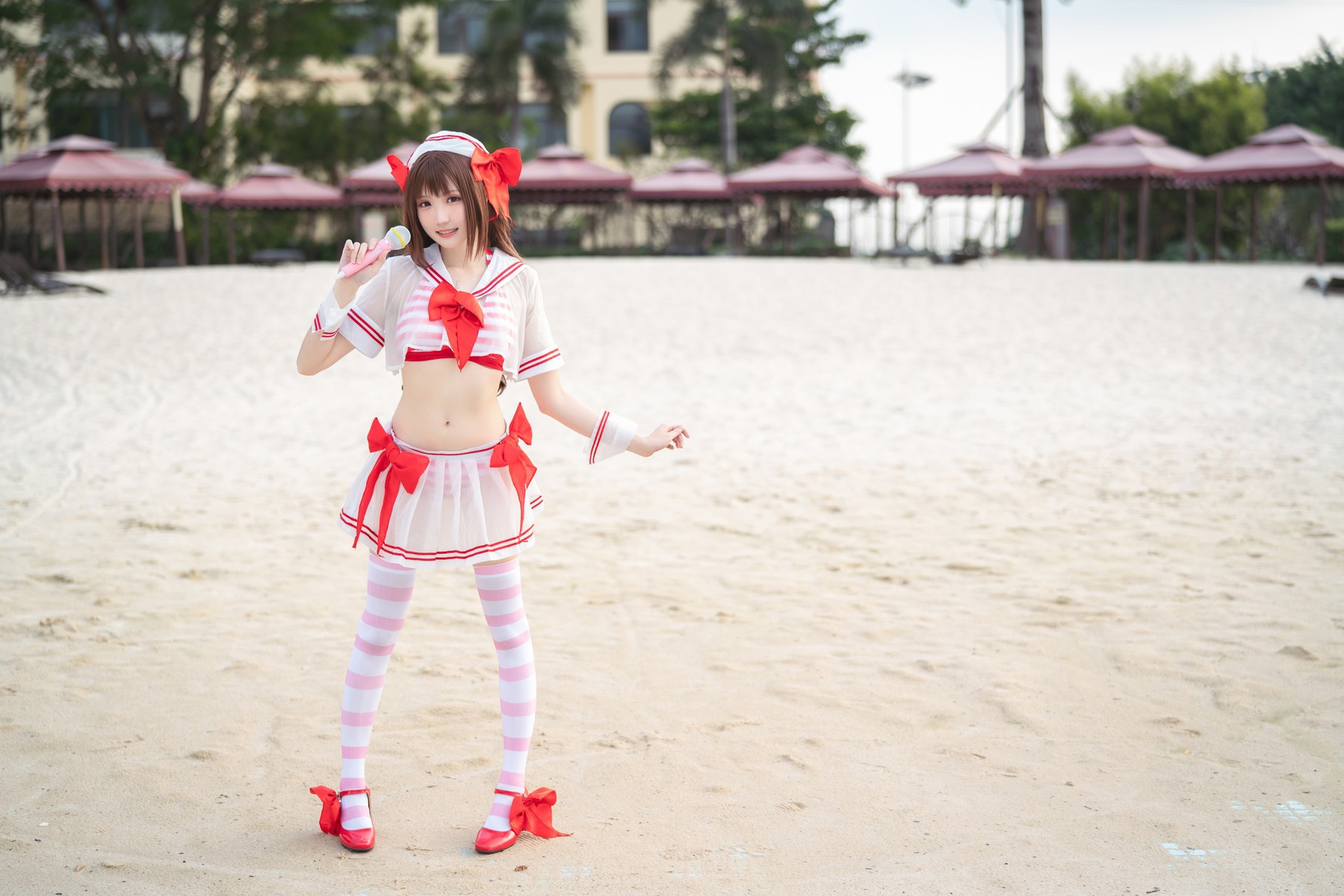 Cosplay 瓜希酱 岛村卯月 泳衣 18