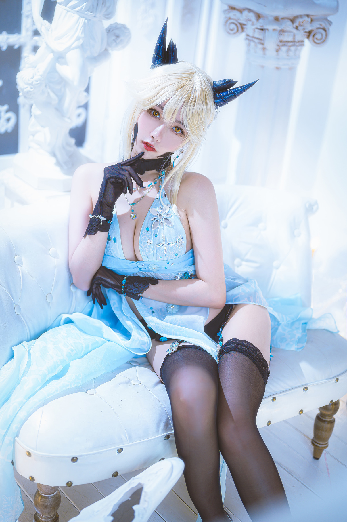 [Momoko葵葵] Artoria Pendragon Alter 黑枪呆礼服 5
