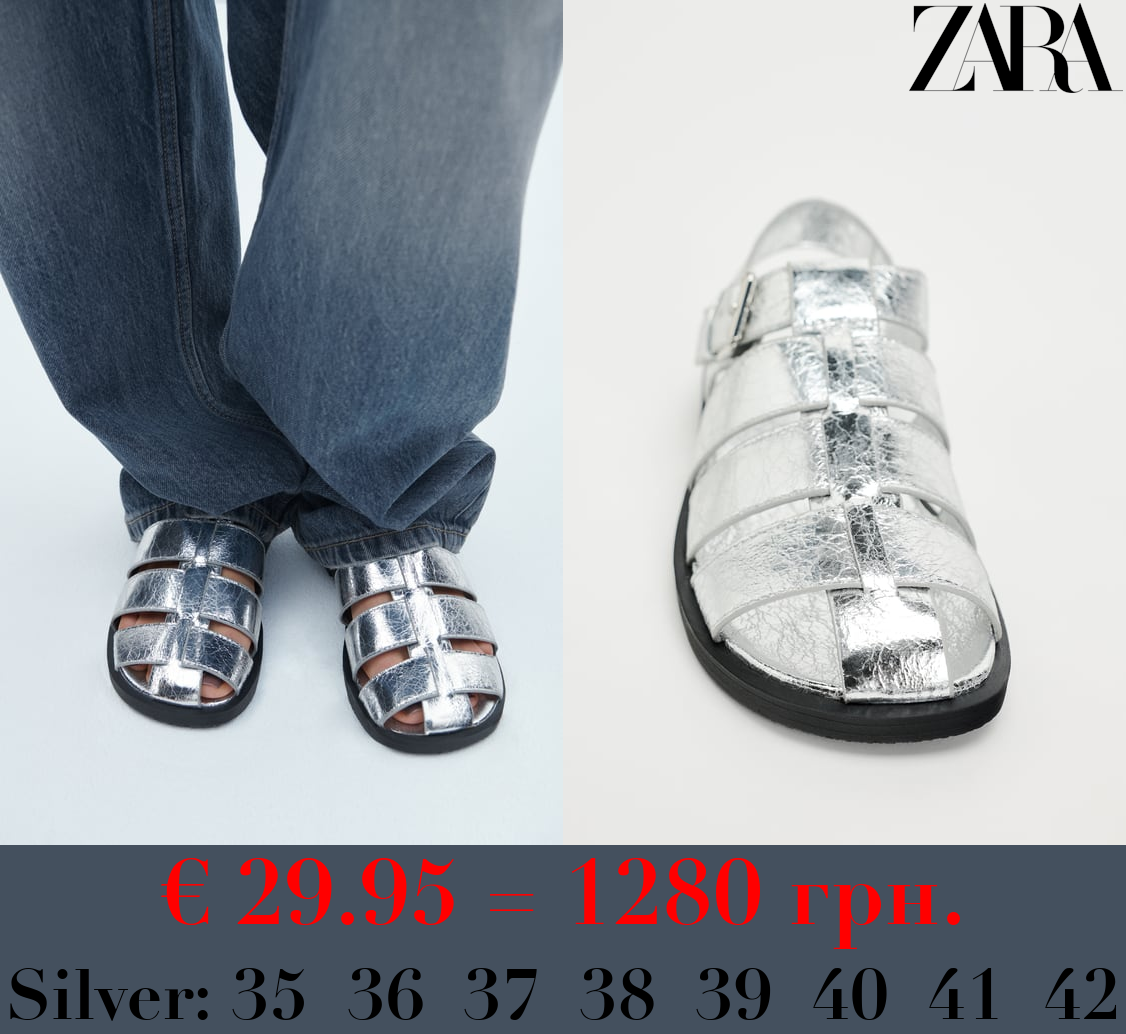 METALLIC SANDALS