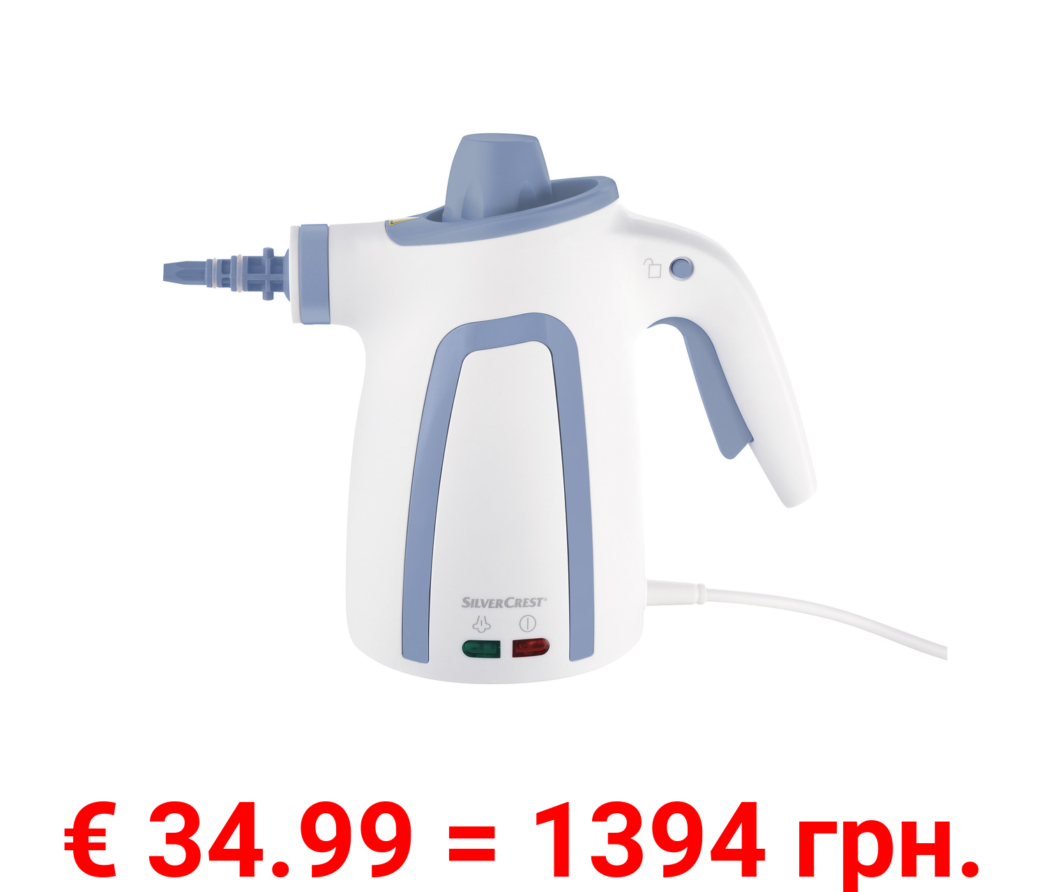 SILVERCREST® Hand-Dampfreiniger »SDM 1500 D3«, mit Verlängerung und Wischfunktion
