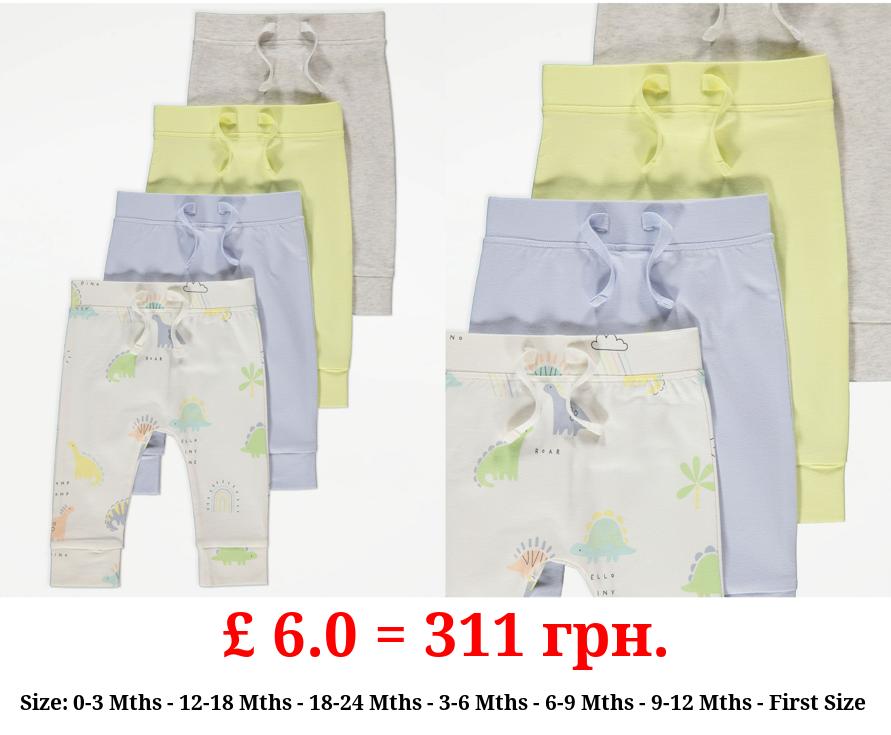 Dinosaur Joggers 4 Pack