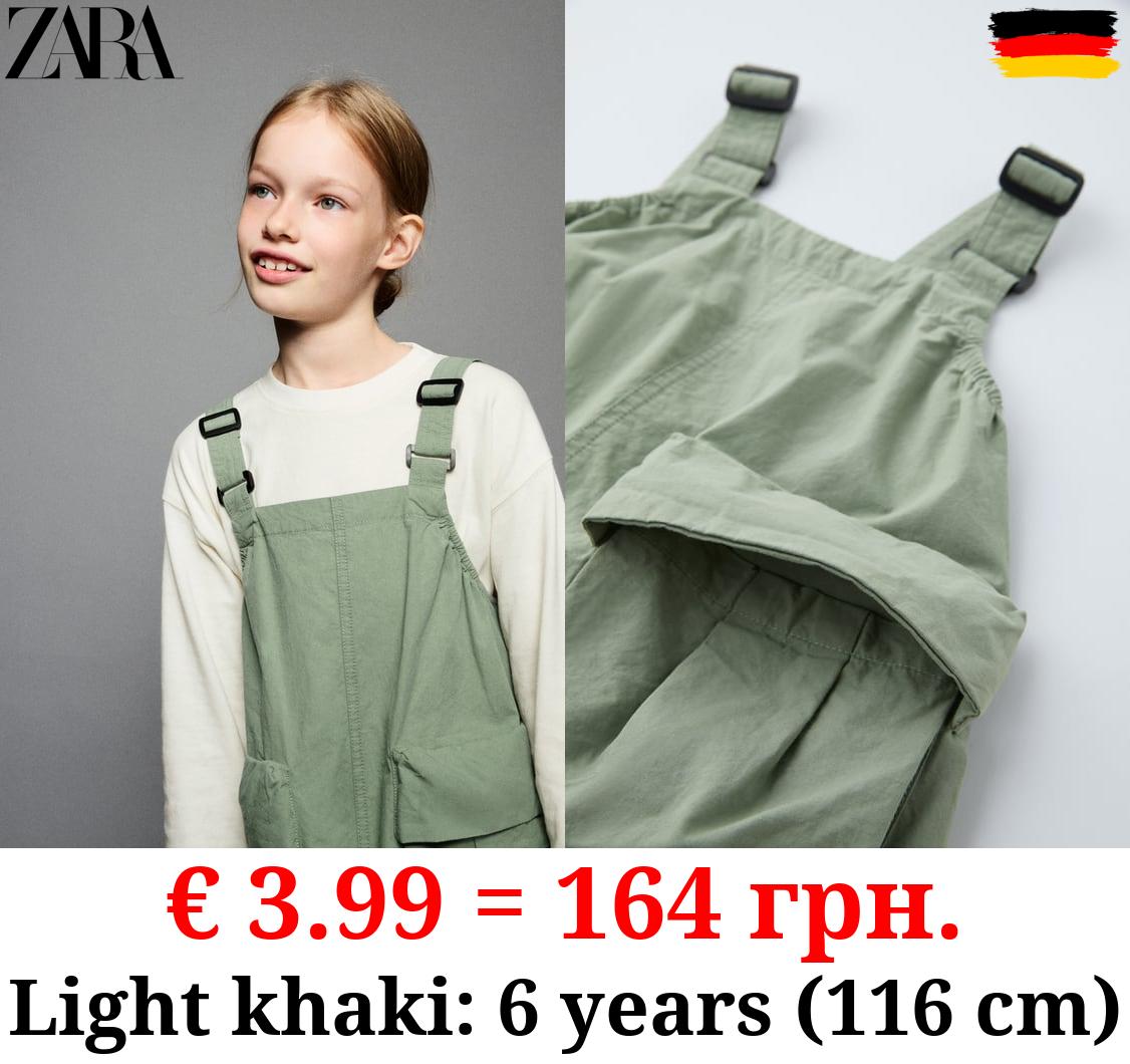 TECHNICAL PINAFORE DRESS WITH POCKETS