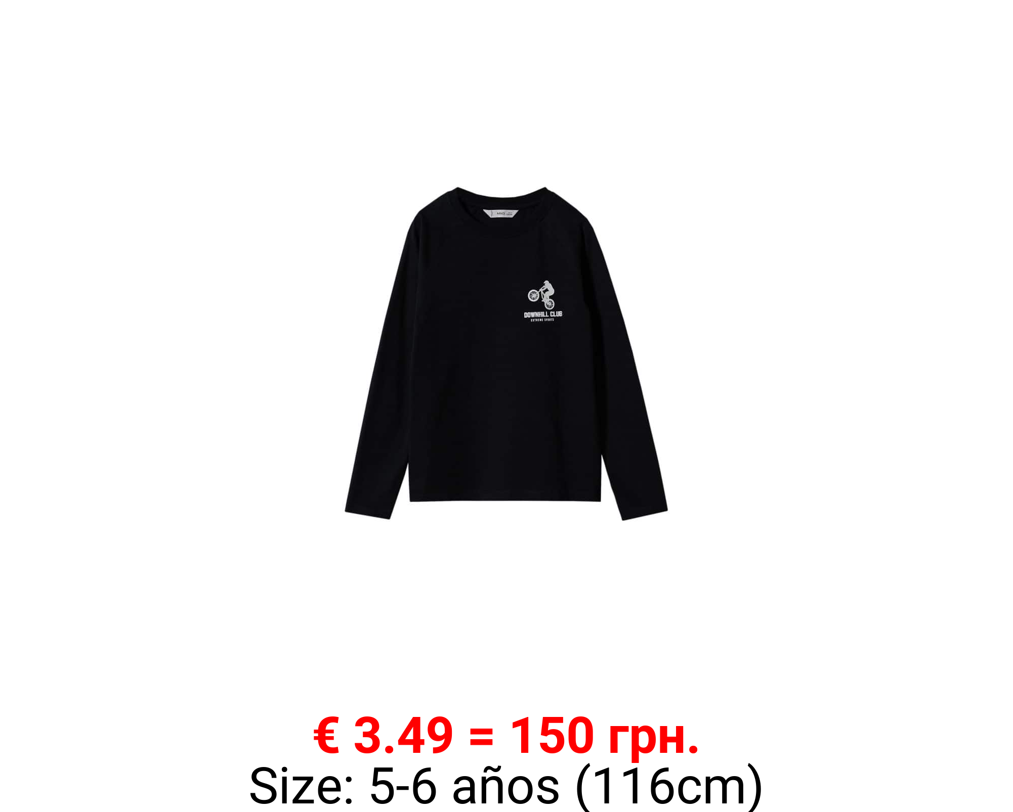 Camiseta algodón manga larga