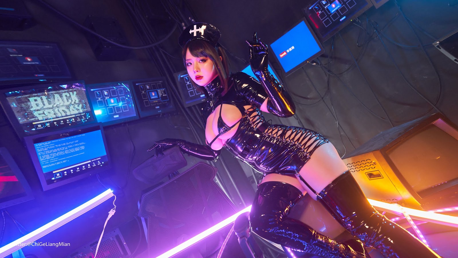 Cosplay 皮皮奶可可爱了啦 黑暗护士 10